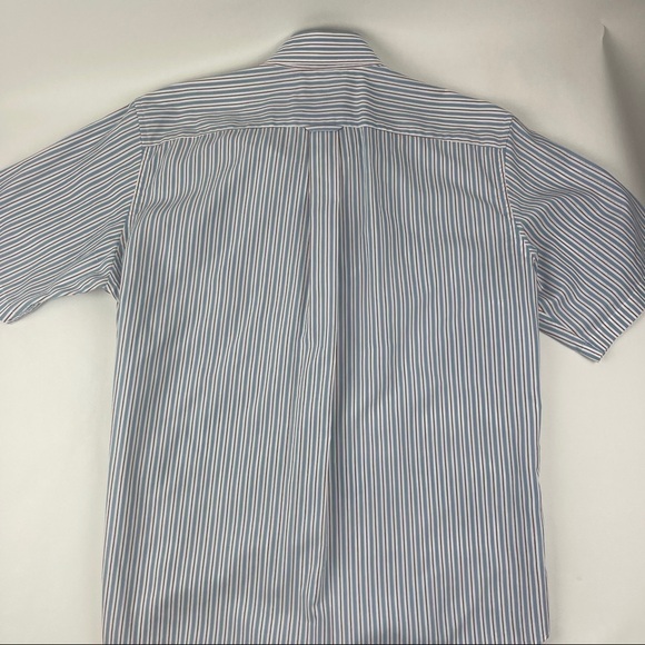 Nautica Mens Button Down Shirt Blue White Stripe L - Picture 7 of 7
